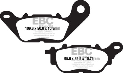 EBC Brakes EPFA Sintered Fast Street and Trackday Pads Front - GPFAX663HH