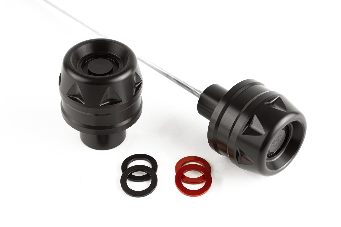 Gilles GTA Front Axle Protectors for the Ducati With Large Front Axle Nut