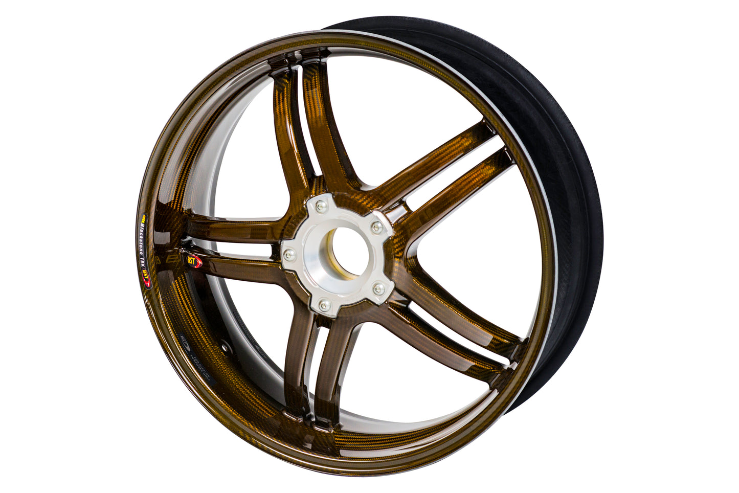 BST Rapid TEK 5 Split-Spoke Carbon Fiber Rear Wheel for the Yamaha YZF-R6 (2017+) - 6.0 x 17