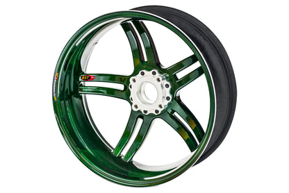 BST Rapid TEK 5 Split-Spoke Carbon Fiber Rear Wheel for the Ducati 748 / 916 / 996 / 998, Multistrada 1100/1000, MH900e, Monster S2R / S4R 1100 / 796 Streetfighter 848, 848 / evo Hypermotard 821 796 939 1100 - 5.5 x 17