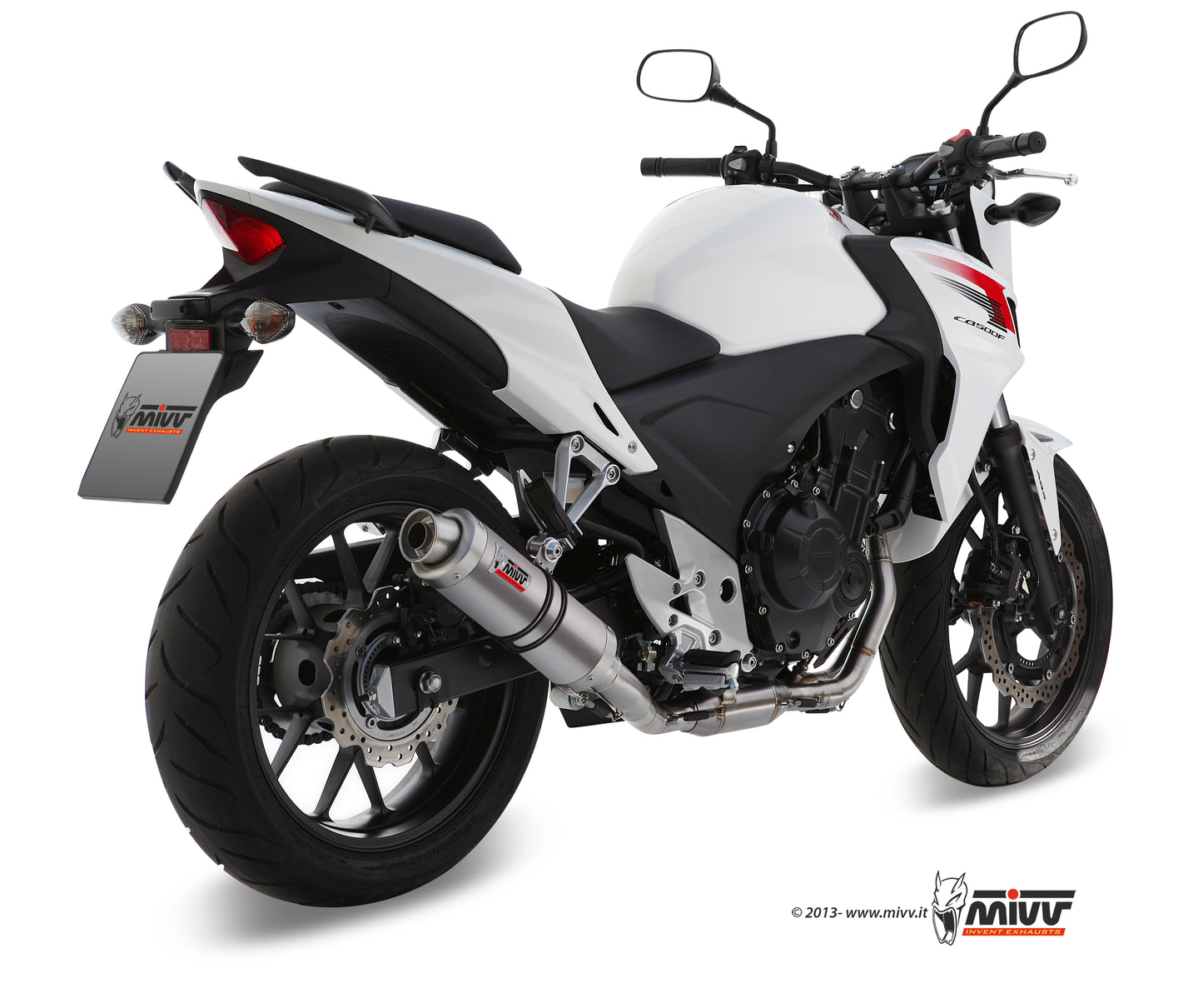 MIVV Slip-On, GP Titan, Standard Exhaust For Honda CB 500 F / X 13-15, CBR 500 R 13-15