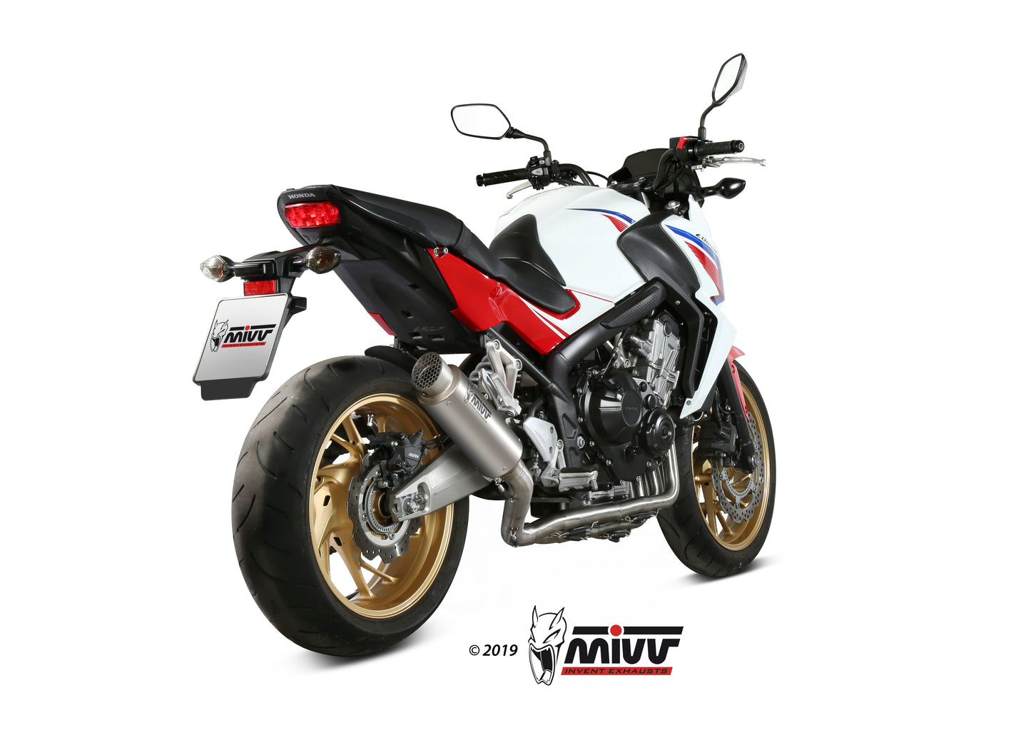 MIVV Full System 4x2x1, GPpro Titan, Standard Exhaust For Honda CB 650 F 2014-2018