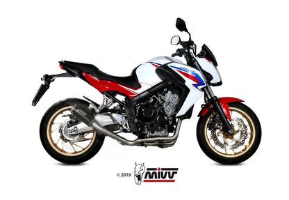MIVV Full System 4x2x1, MK3 Black, Standard Exhaust For Honda CB 650 F 2014-2018