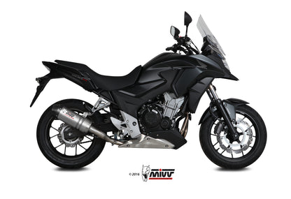 MIVV Slip-On, Oval TItan, Standard Exhaust For Honda CB 500 X 2016-2016