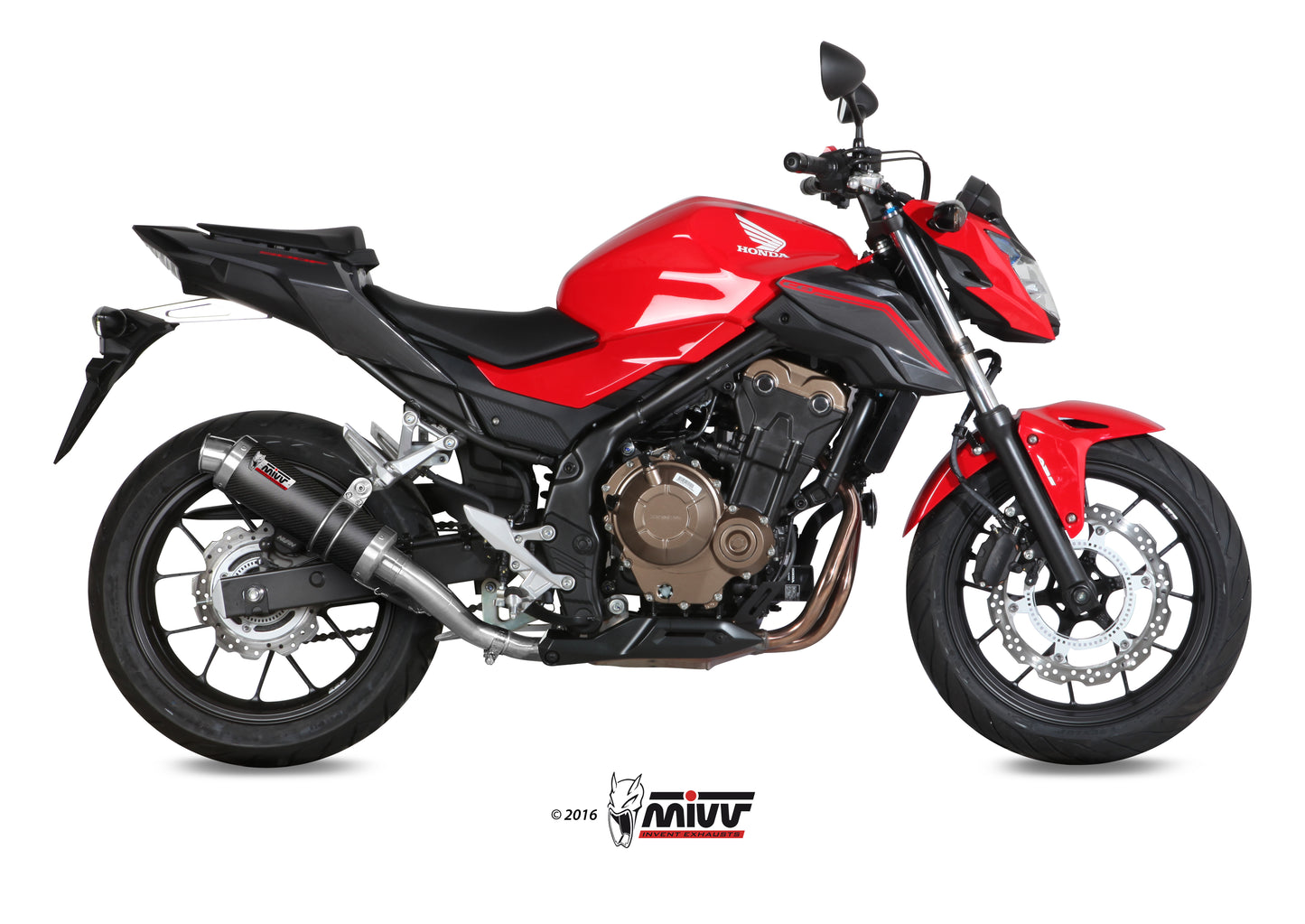 MIVV Slip-on, GP Carbon, Standard Exhaust For Honda CB 500F 2016-2018