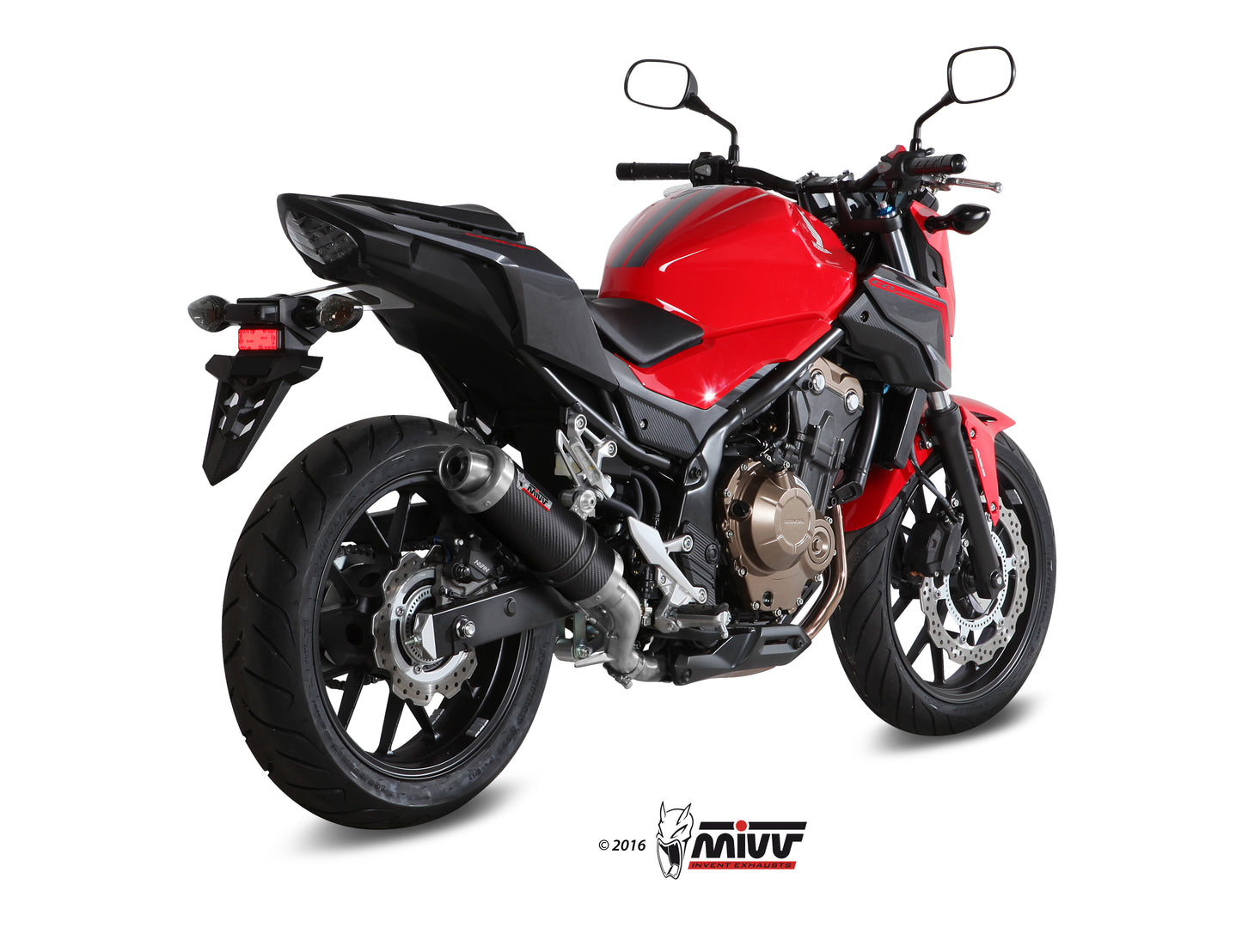 MIVV Slip-on, GP Titan, Standard Exhaust For Honda CB 500F 2016-2018