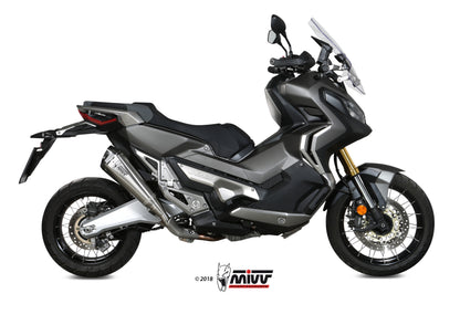 MIVV Slip-on, Delta Race Stainless Steel, Standard Exhaust For Honda X-ADV 750 2017-2021
