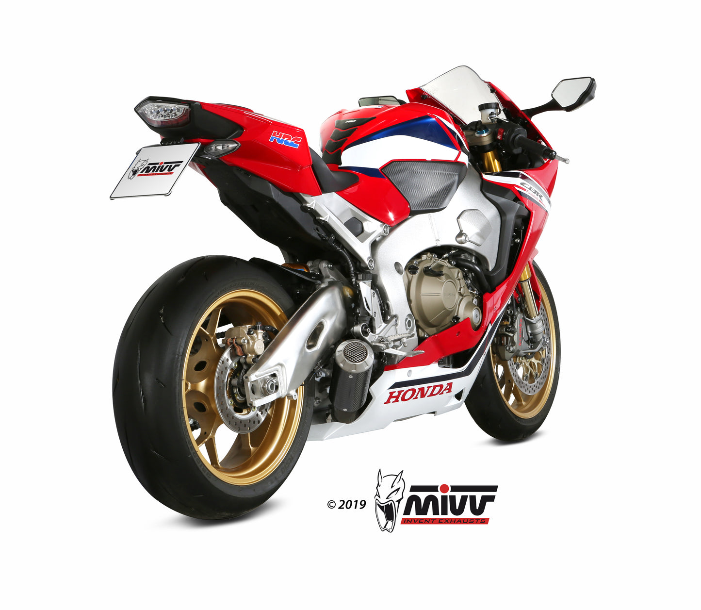 MIVV Slip-on, MK3 Carbon Basso/low down, Standard Exhaust For Honda CBR1000RR 2017-2019