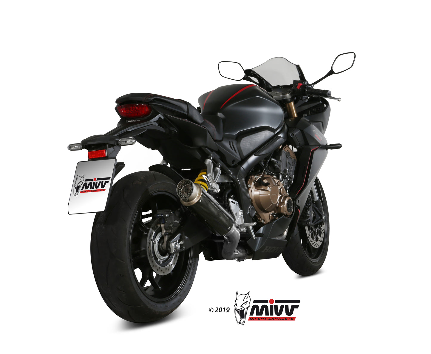 MIVV Full System 4x2x1, GPpro Carbon, Standard Exhaust For Honda CB 650 R 19-21, CBR 650 R 19-21
