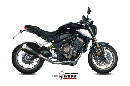 MIVV Full System 4x2x1, Delta Race Black, Standard Exhaust For Honda CB 650 R 19-21, CBR 650 R 19-21