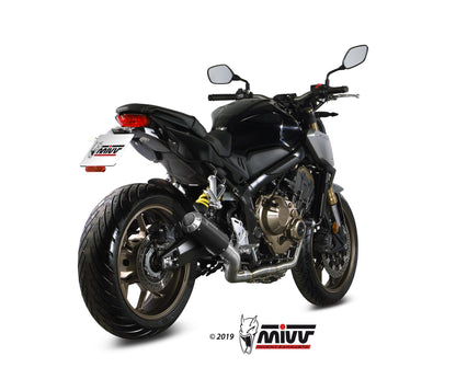 MIVV Full System 4x2x1, MK3 Black, Standard Exhaust For Honda CB 650 R 19-21, CBR 650 R 19-21