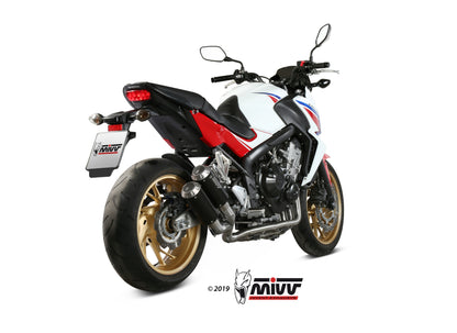 MIVV Full System 4x2x1x2, MK3 Black, Standard Exhaust For Honda CB 650 F 2014-2018