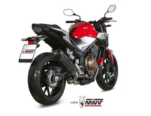MIVV Slip-on, Suono Black, Standard Exhaust For Honda CB 500F 2019-2021