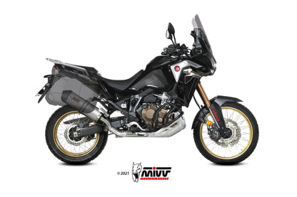MIVV Slip-on, Oval Titan, Standard Exhaust For Honda CRF 1100 L Africa Twin 2020-2022