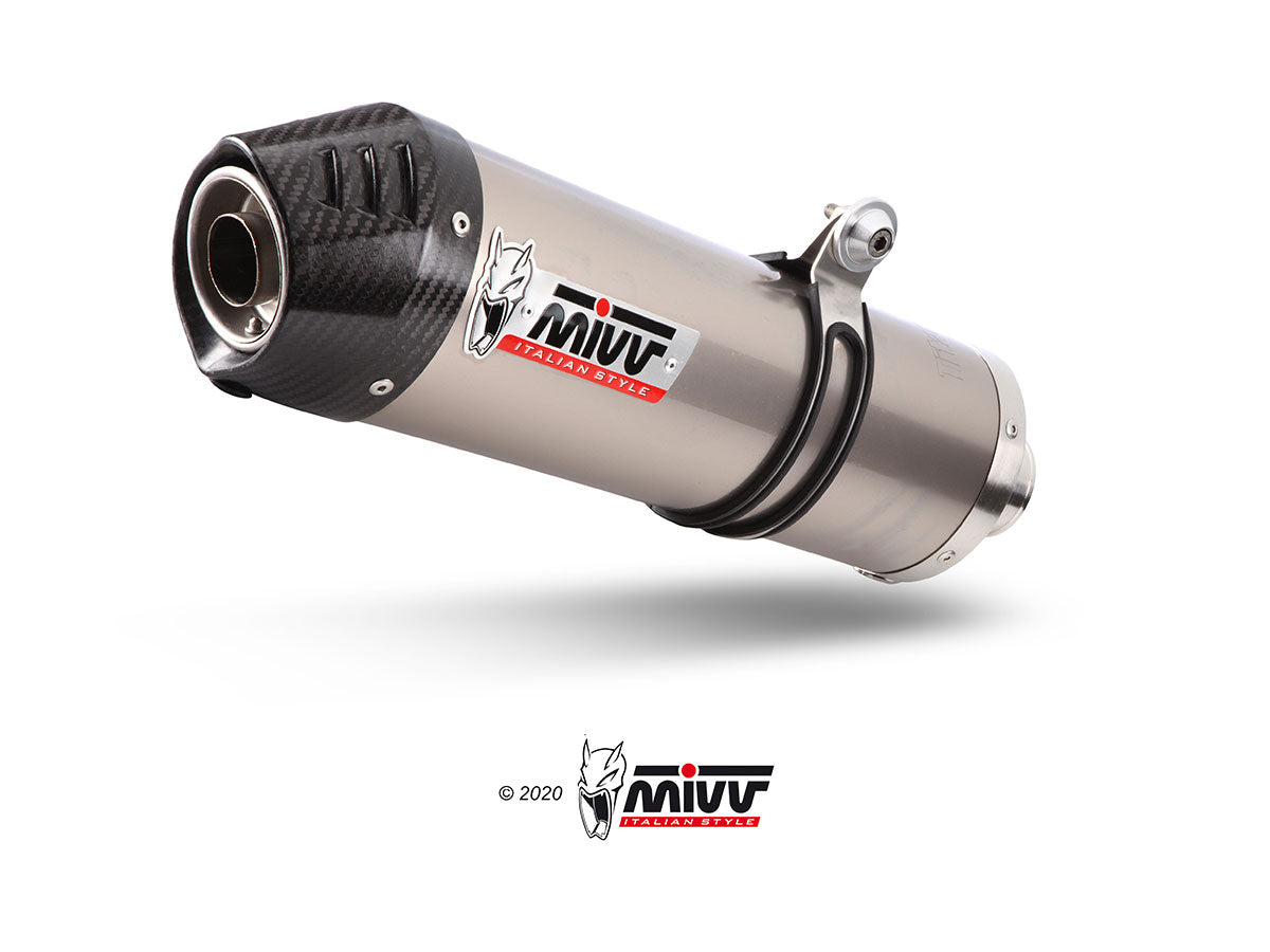 MIVV Slip-on, Oval Titan, Standard Exhaust For Honda CRF 1100 L Africa Twin 2020-2022