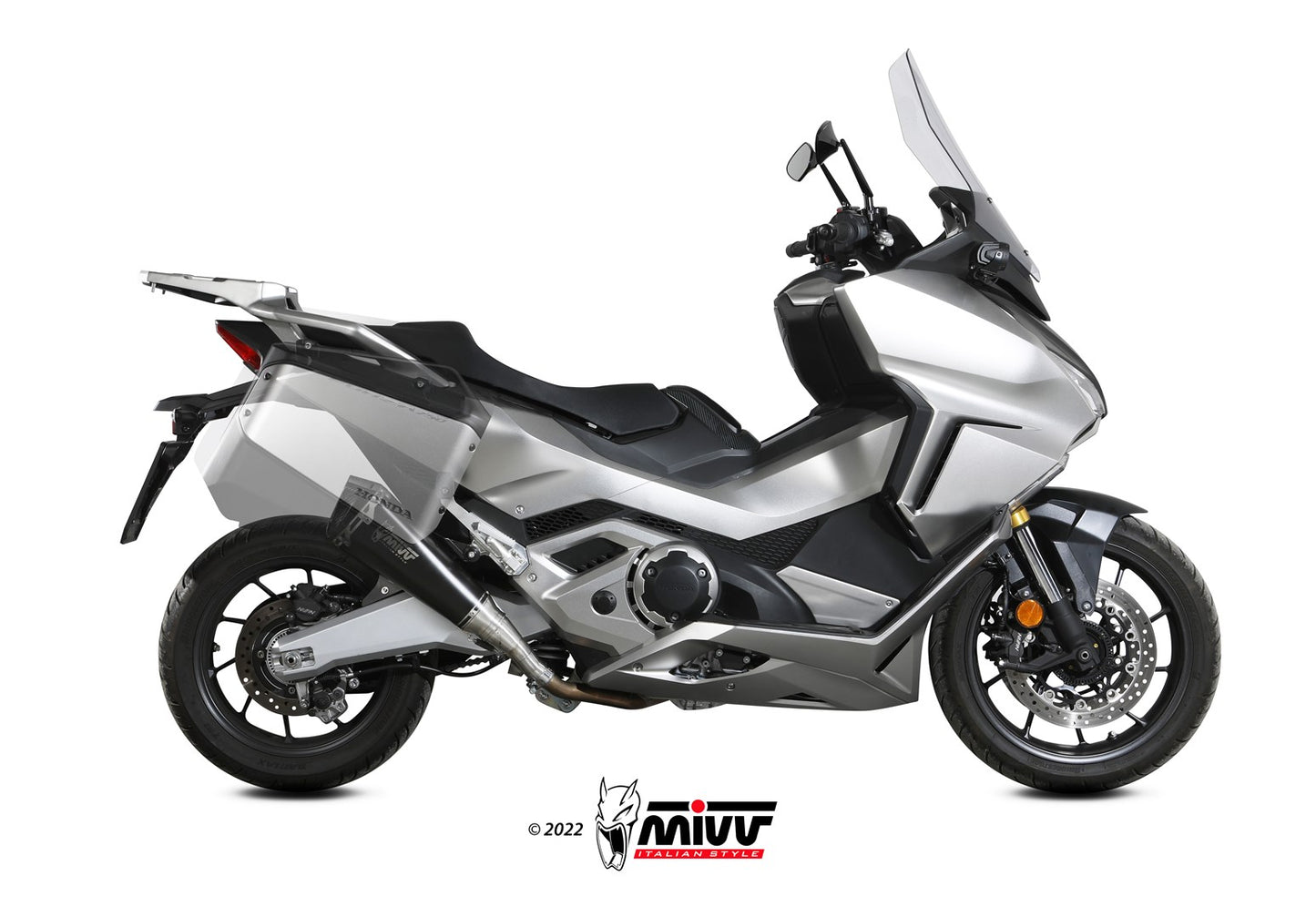 MIVV Slip-on, Oval Carbon, Standard Exhaust For Yamaha Tenere 700 2019-2022