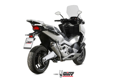 MIVV Slip-on, Delta Race Stainless Steel, Standard Exhaust For Honda Forza 750 2021-2022
