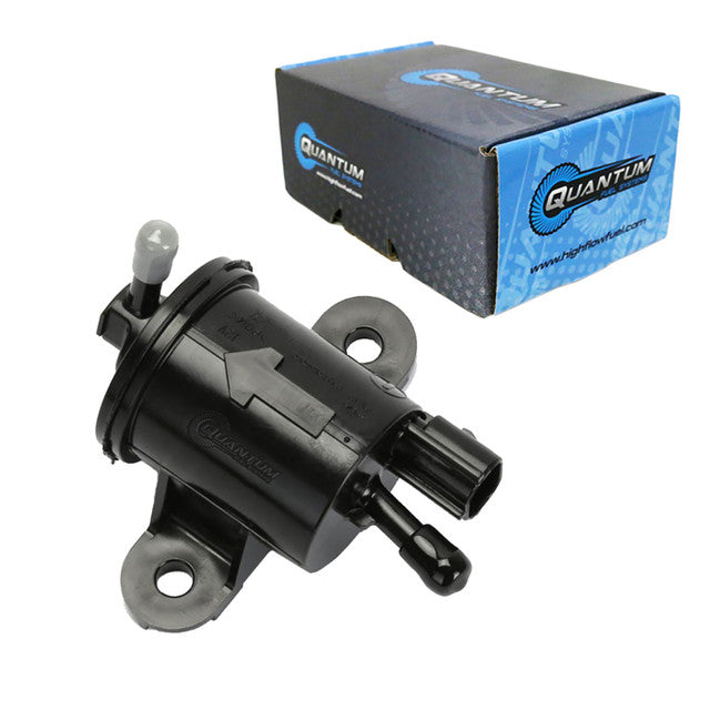 Quantum Fuel Systems OEM Replacement Frame-Mounted Electric Fuel Pump w/ Fuel Filter for the Yamaha BT 1100 Bulldog '02-06, FJ1200 '89-93, FZR 1000 '87-88, TZ250 '99-02