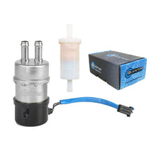 Quantum Fuel Systems OEM Replacement Frame-Mounted Electric Fuel Pump w/ Fuel Filter for the Yamaha BT 1100 Bulldog '02-06, FJ1200 '89-93, FZR 1000 '87-88, TZ250 '99-02