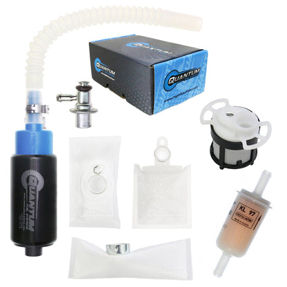 Quantum Fuel Systems OEM Replacement In-Tank EFI Fuel Pump with Fuel Pressure Regulator, Fuel Filter, Strainer for the KTM 350 Freeride 2012-2016