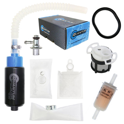 Quantum Fuel Systems OEM Replacement In-Tank EFI Fuel Pump with Fuel Pressure Regulator, Tank Seal, Fuel Filter, Strainer for the Husaberg FE250/FE350 '13 & etc.