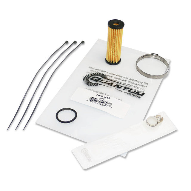 Quantum Fuel Systems Fuel Filter Kit w/ Strainer, O-ring & Clamp for the Harley Davidson Forty Eight '10-22, Iron 1200 '18-19 & etc.