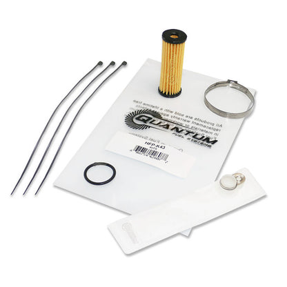Quantum Fuel Systems Fuel Filter Kit w/ Strainer, O-ring & Clamp for the Harley Davidson Forty Eight '10-22, Iron 1200 '18-19 & etc.