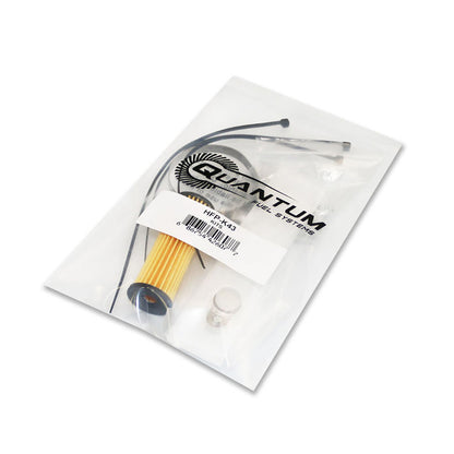 Quantum Fuel Systems Fuel Filter Kit w/ Strainer, O-ring & Clamp for the Harley Davidson Forty Eight '10-22, Iron 1200 '18-19 & etc.