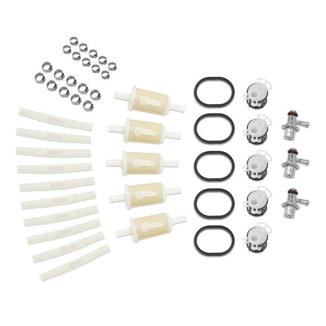 Quantum Fuel Systems Fuel Pump Assembly Repair Kit w/ Fuel Pressure Regulators, Filters/Strainers, Tank Seal Gaskets, Flex Hoses & Clamps for the KTM 150 EXC '20-23 & etc