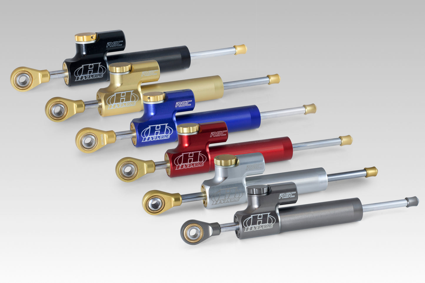Hyperpro RSC "Reactive" Steering Damper for the Ducati 848 EVO, 1098, and 1198