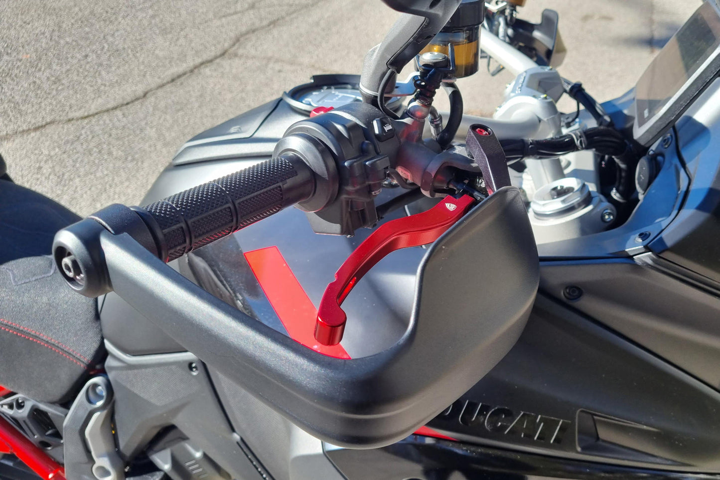 CNC Racing Mounting kit for Brembo RCS Brake master cylinders for Ducati Multistrada V4 and Hypermotard 698 Mono
