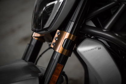 AEM Factory - Billet Triple Clamp kit for the Ducati XDiavel with Riser and Handlebar Clamp