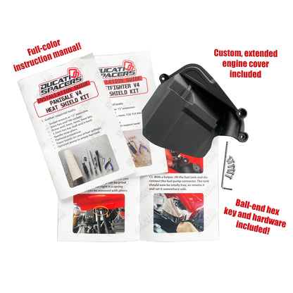 Ducati Spacers Heat Shield Kit for Ducati Panigale V4 and Streetfighter V4 (18-24)