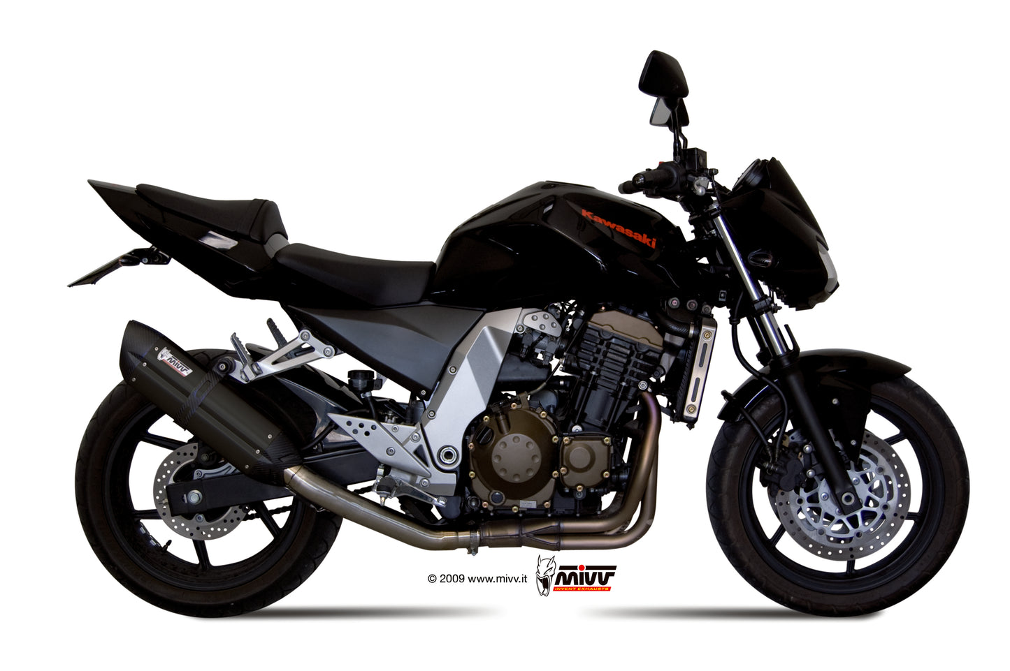 MIVV Slip-on, Suono Black, Standard Exhaust For Kawasaki Z750 2004-2006