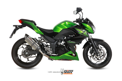 MIVV Slip-on, Suono Stainless Steel, Standard Exhaust For Kawasaki Ninja 300 13-16, Z300 15-16