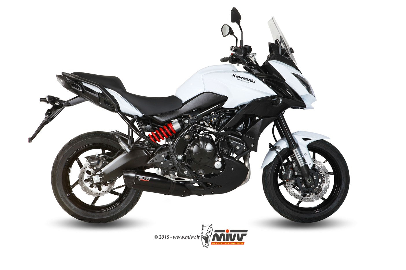 MIVV Full System 2x1, Suono Black, Standard Exhaust For Kawasaki Versys 650 2015-2022