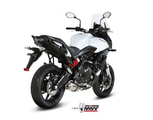 MIVV Full System 2x1, Oval Stainless Steel, Standard Exhaust For Kawasaki Versys 650 2015-2022