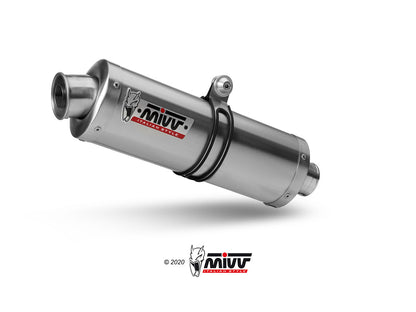 MIVV Full System 2x1, Oval Stainless Steel, Standard Exhaust For Kawasaki Versys 650 2015-2022