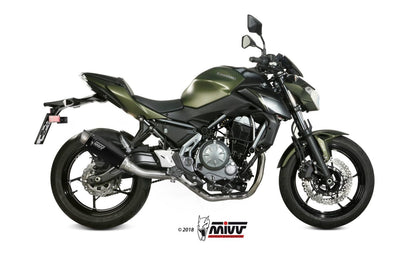 MIVV Full System 2x1, GPpro Black, Alto/High up Exhaust For Kawasaki Ninja 650 / Z650 2017-2022