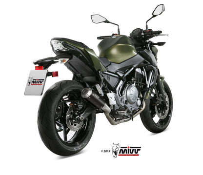 MIVV Full System 2x1, MK3 Black, Standard Exhaust For Kawasaki Ninja 650 / Z650 2017-2022