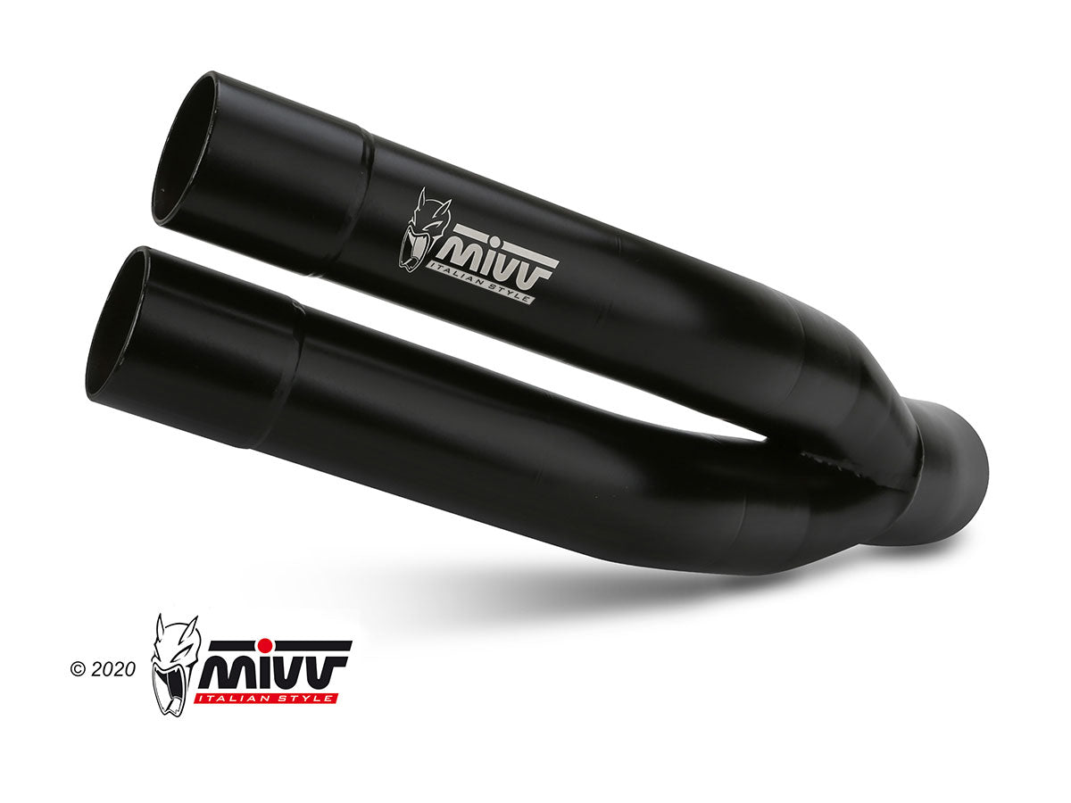 MIVV Slip-on, Double Gun Full Titanium, Standard Exhaust For Kawasaki Z900 17-19, Z900 A2 (35 KW / 70 KW) 17-22
