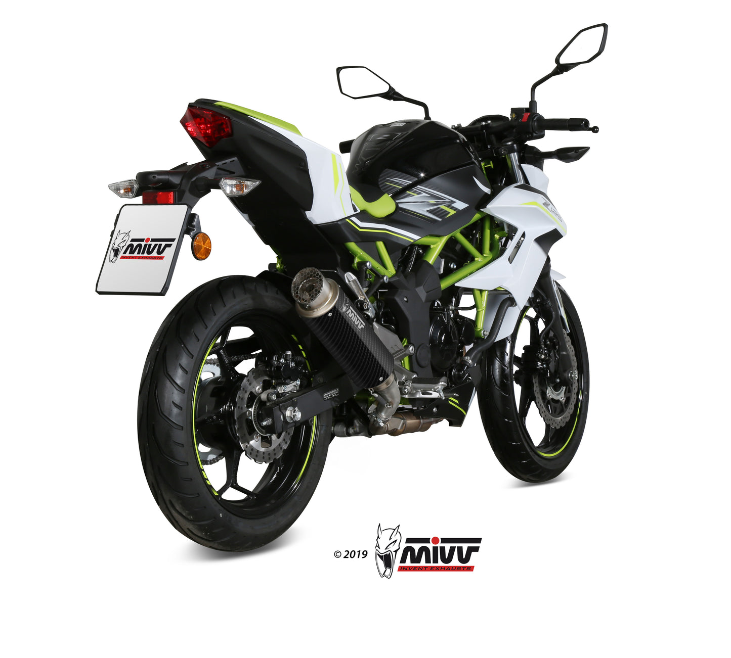 MIVV Slip-on, Gppro Carbon, Standard Exhaust For Kawasaki Ninja 125 / Z125 2019-2022