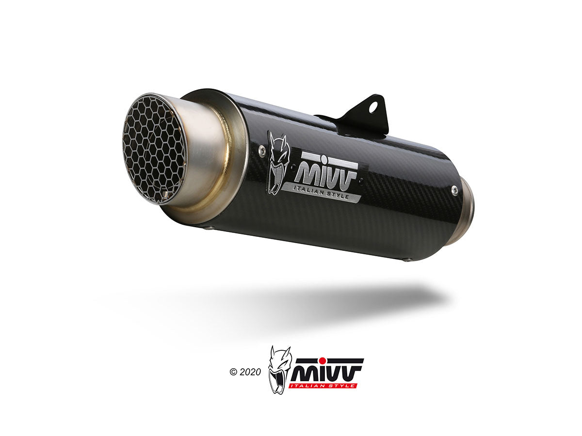 MIVV Slip-on, Gppro Carbon, Standard Exhaust For Kawasaki Ninja 125 / Z125 2019-2022