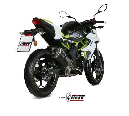 MIVV Slip-on, Delta Race Black, Standard Exhaust For Kawasaki Ninja 125 / Z125 2019-2022