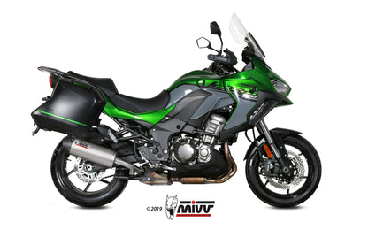 MIVV Slip-on, Oval Titan, Standard Exhaust For Kawasaki Versys 1000 2019-2022
