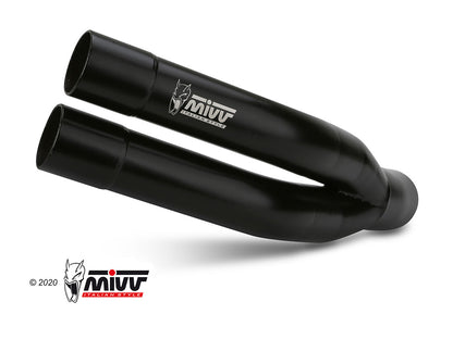 MIVV Slip-on, Double Gun Black, Standard Exhaust For Kawasaki Z900 2020-2022