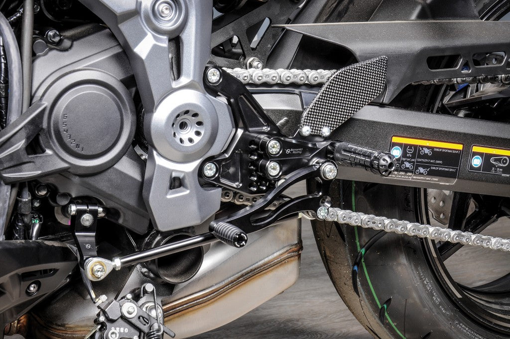 Bonamici Racing Aluminium Rearsets for the Kawasaki Z900 2017-2019