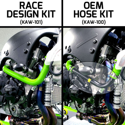 SamcoSport 5 Piece OEM Design Full Silicone Coolant Hose Set For Kawasaki ZX-10R / ZX-10RR (2021+)