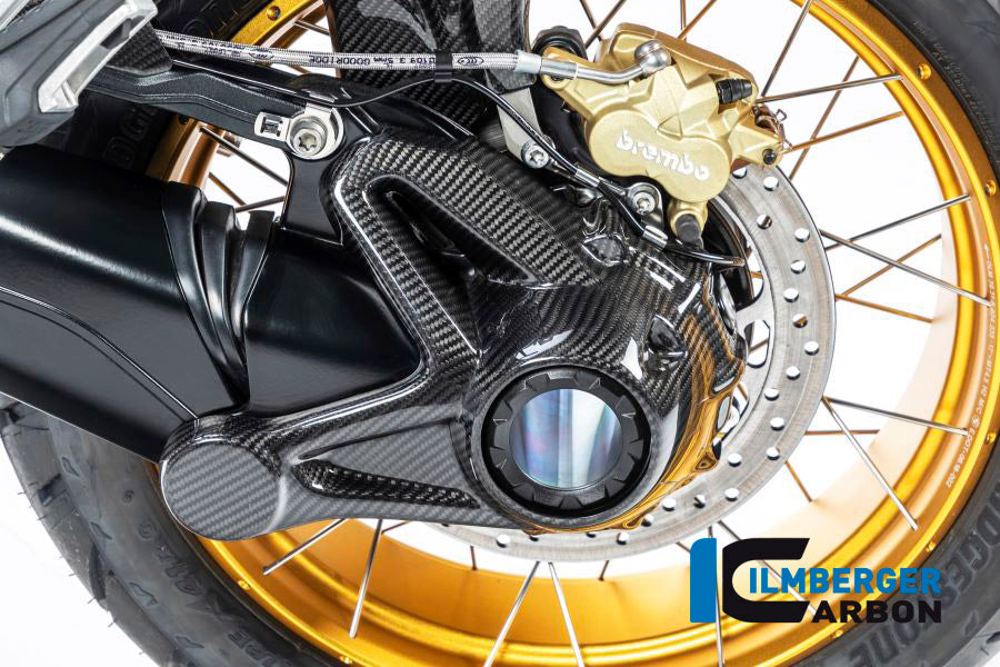 Ilmberger Carbon Bevel Drive Housing Protector (Mounting with Rear Splash Guard) for the BMW R 1250 GS / GS Adventure / R 1250 R 2019