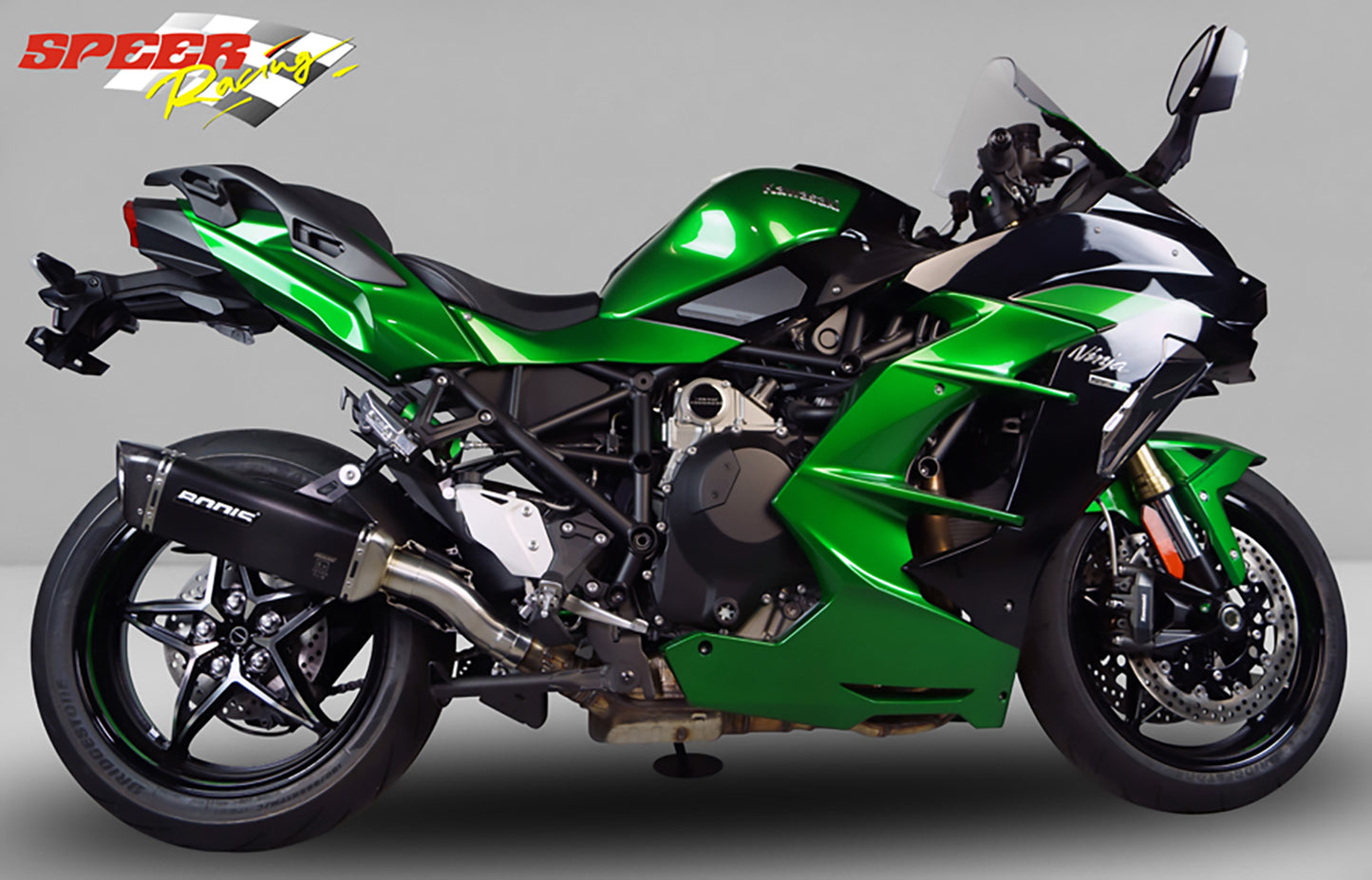Bodis V4-M-CA Slip On Exhaust For Kawasaki Ninja H2 SX (18-21)